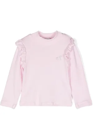 MONNALISA Maglione con logo di strass