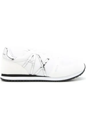 Armani Exchange Sneakers con logo metallizzato