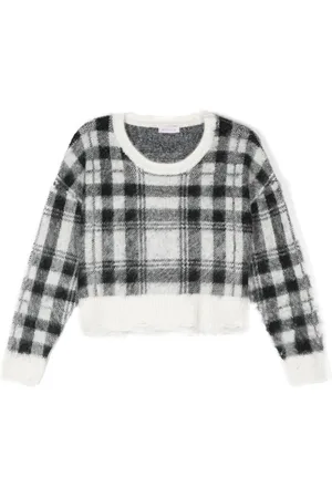 MONNALISA Maglione tartan con effetto vissuto