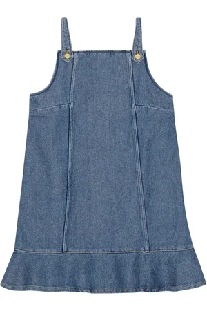 Ganni Abito corto denim svasato