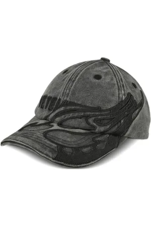 Vetements Cappello da baseball Blackout Flame con logo
