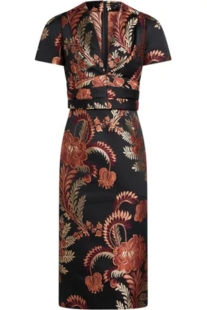 Etro Abito midi con effetto jacquard