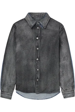 Maison Margiela Camicia denim con effetto vissuto