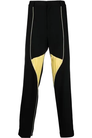 WALES BONNER Pantaloni dritti con design color-block