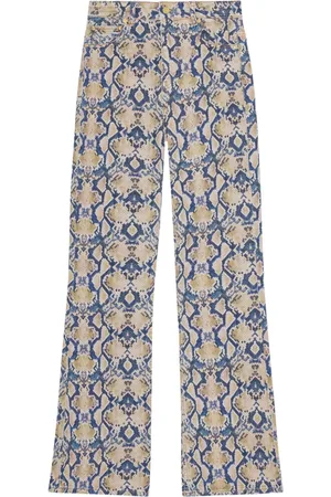 Ganni Jeans dritti con stampa grafica