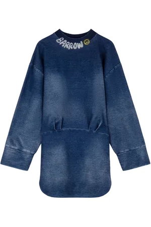 BARROW Abito denim con stampa