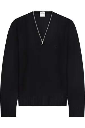 Courrèges Maglione in lana con zip