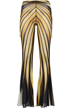 Roberto Cavalli Pantaloni Ray Of Gold svasati