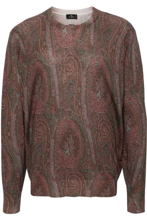 Etro Maglione con stampa paisley jacquard