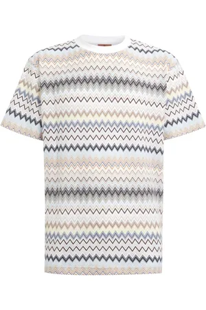 Missoni T-shirt con motivo a zigzag