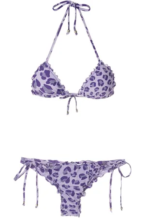 AMIR SLAMA Top bikini con stampa