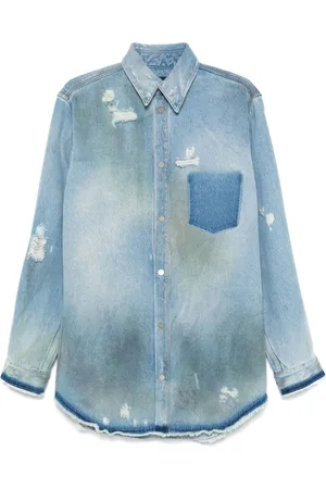 EgonLab Camicia con effetto vissuto