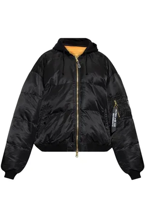 Vetements Bomber trapuntato con cappuccio