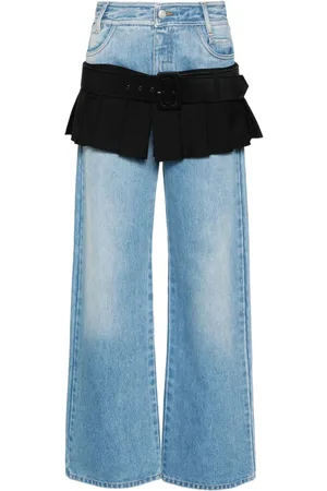 Seen Users Jeans dritti Illusion con dettaglio a gonna