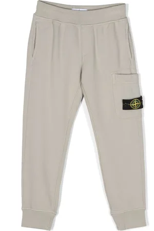 Stone Island Pantaloni sportivi con motivo Compass