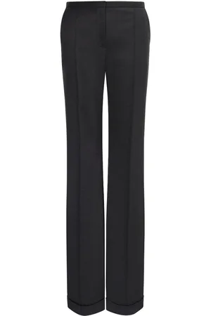 Serafini Pantaloni dritti con punto smock