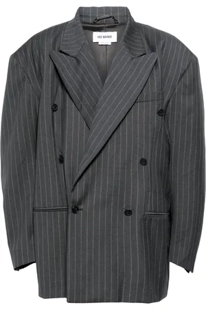 Hed Mayner Blazer doppiopetto a righe