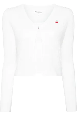 Chocoolate Set di 2 cardigan con ricamo