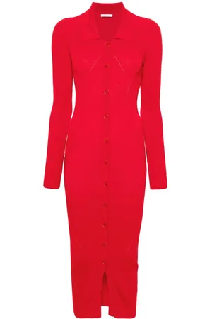Patrizia Pepe Abito midi con colletto classico