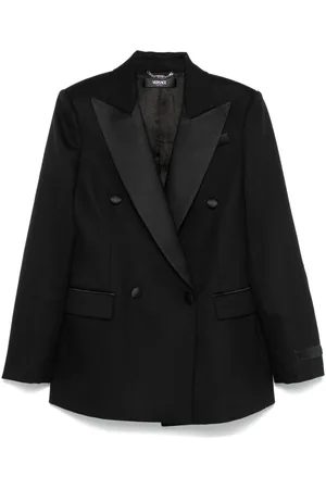 VERSACE Blazer con revers satinati