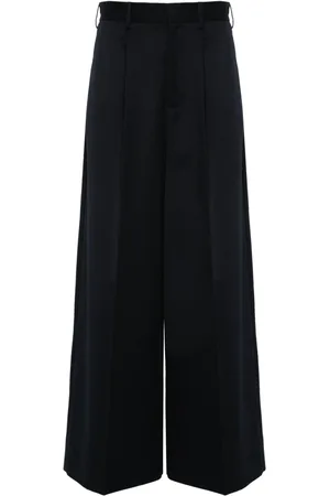 Simone Rocha Pantaloni a gamba ampia con pieghe