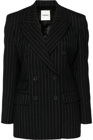Sandro Blazer doppiopetto gessato
