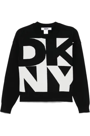 DKNY Maglione con logo jacquard