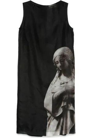 Fendi Abito midi Roman con stampa
