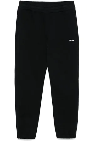 Ermenegildo Zegna Pantaloni sportivi con logo gommato