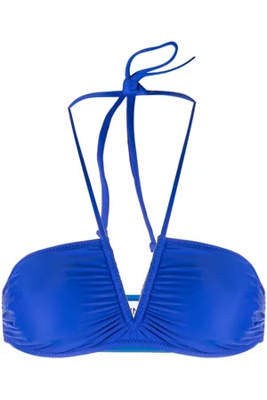 Ganni Top bikini con ruches