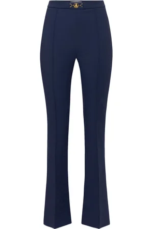 Elisabetta Franchi Pantaloni svasati con morsetto