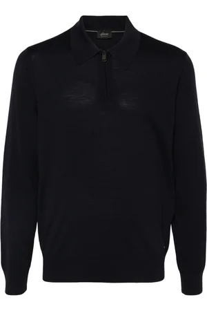 BRIONI Polo in lana con zip