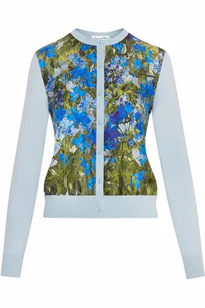 Oscar de la Renta Cardigan con stampa