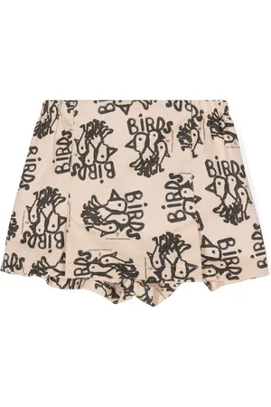 The Animals Observatory Shorts effetto gonna Shrimp con stampa