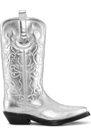 Ganni Stivali Western in pelle 40mm