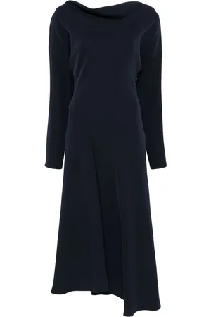 P.A.R.O.S.H. Abito midi con collo drappeggiato