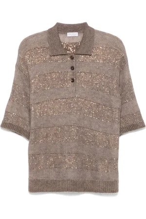 Brunello Cucinelli Polo a righe