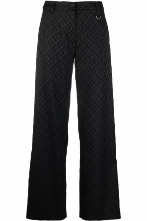 Marine Serre Pantaloni sartoriali con stampa luna