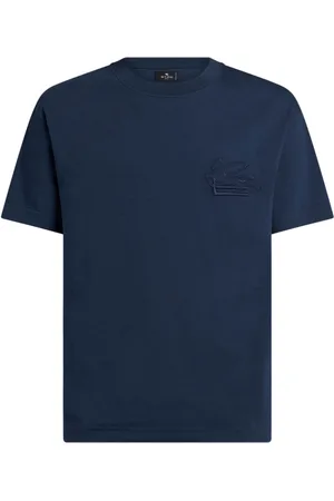 Etro T-shirt con ricamo Pegaso