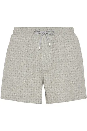 Brunello Cucinelli Costume da bagno con stampa geometrica