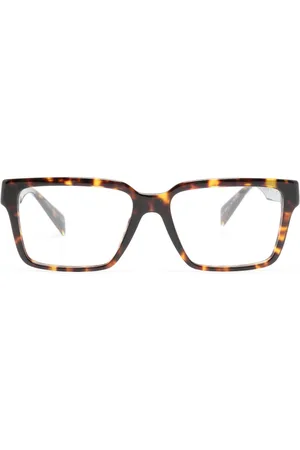 VERSACE Occhiali squadrati con effetto tartarugato