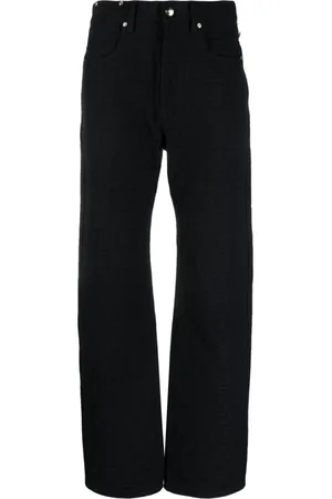 Fendi Pantaloni con logo jacquard