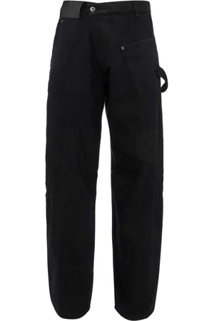J.W.Anderson Jeans ampi con ricamo logo
