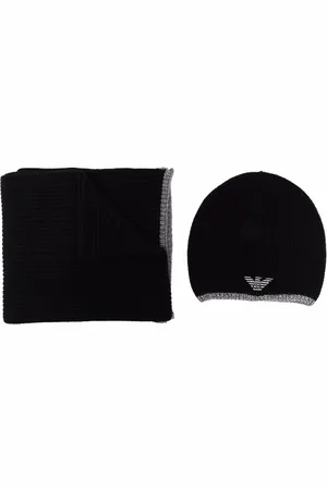 Emporio Armani Sciarpa con ricamo