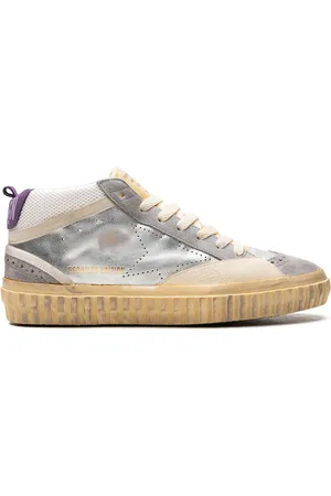 Golden Goose Sneakers Mid Star "Silver/Silver Sconce/Purple"