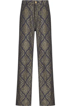 Etro Jeans dritti con motivo paisley jacquard