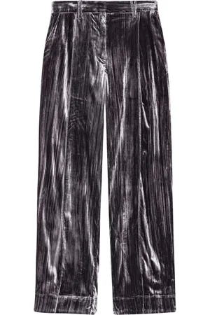 Ganni Pantaloni dritti a righe