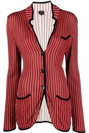 Jean Paul Gaultier Blazer monopetto gessato 1991