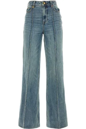 ZIMMERMANN Jeans Illustration a gamba ampia