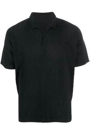 Issey Miyake Polo Basic plissé
